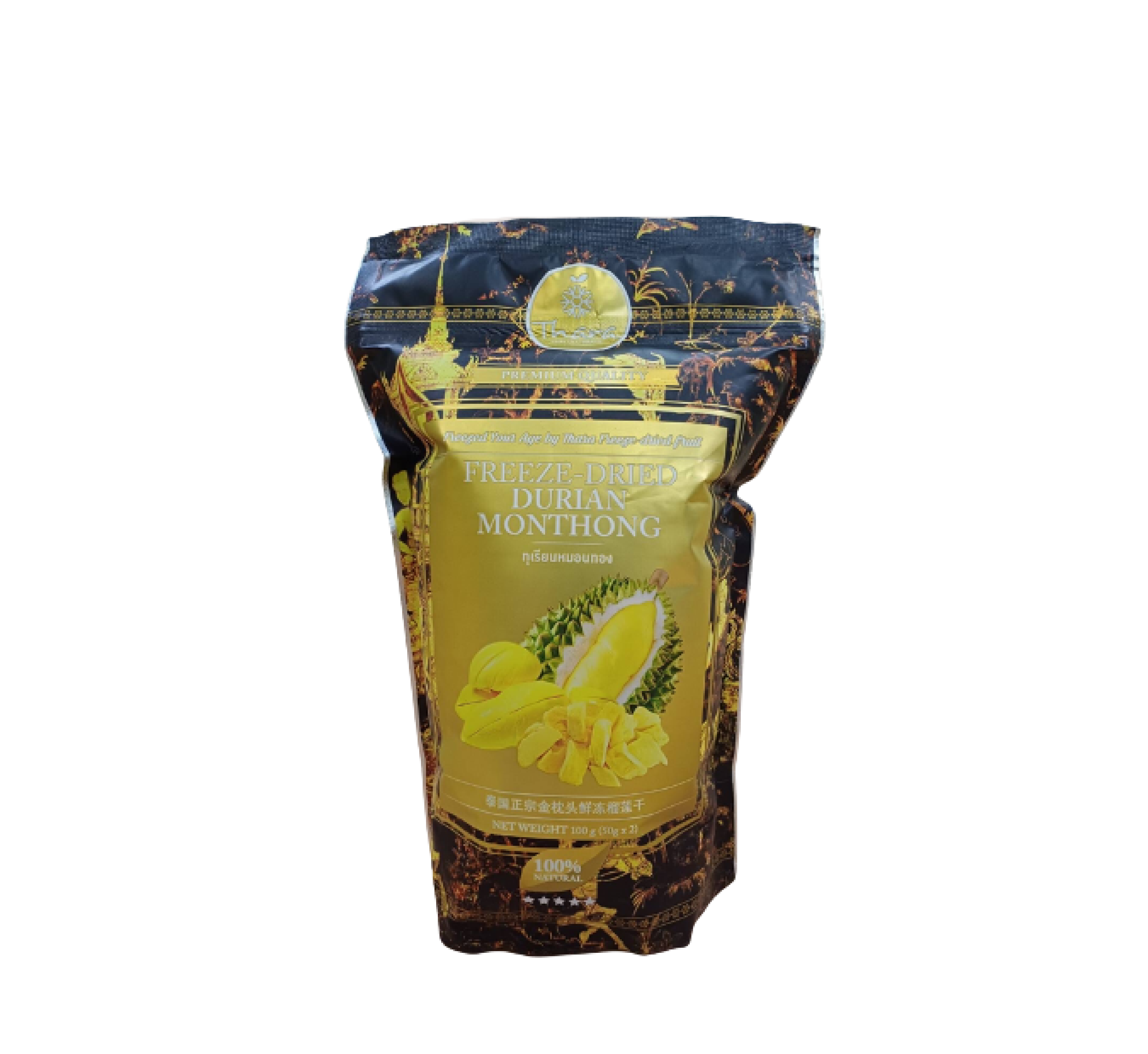 Freeze-Dried Durian Monthong 100 g (40 PCS / CARTON)